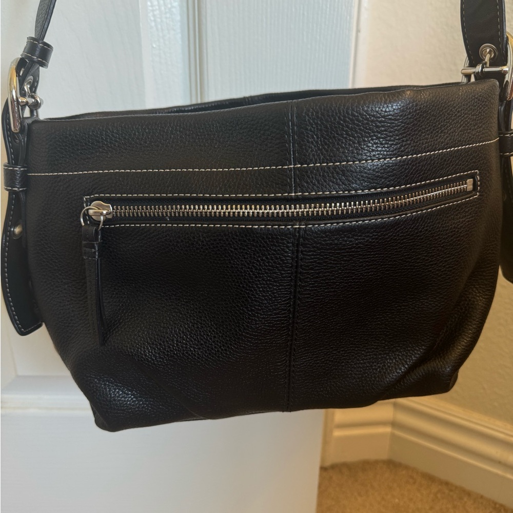 Coach Black Leather Shoulder Bag - Picture 4 of 8